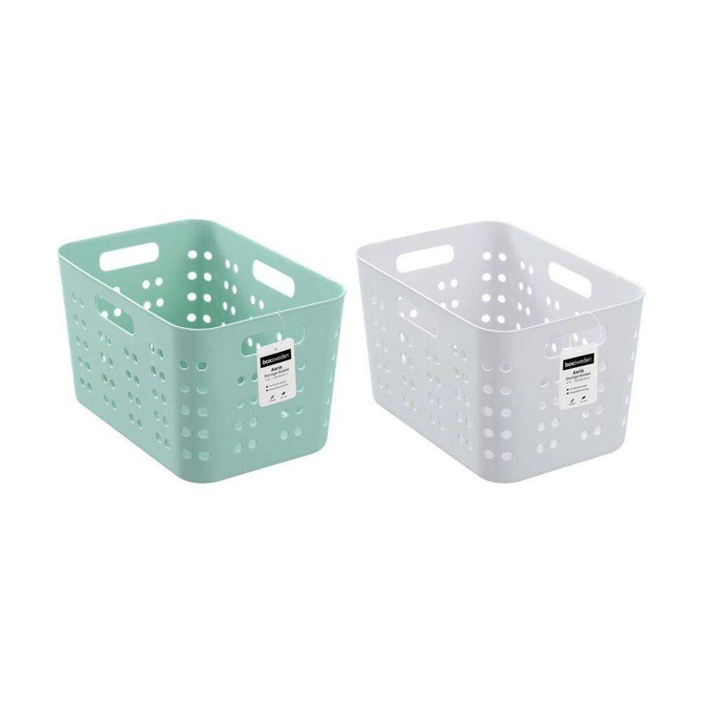 24PK Boxsweden Aeris Basket Home Organiser Storage Container Assorted 4.5L