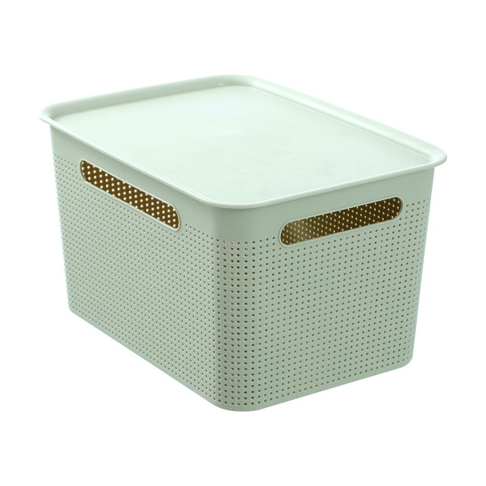12PK Boxsweden Koi Lidded Home Organiser Storage Container Basket Assorted 16.5L