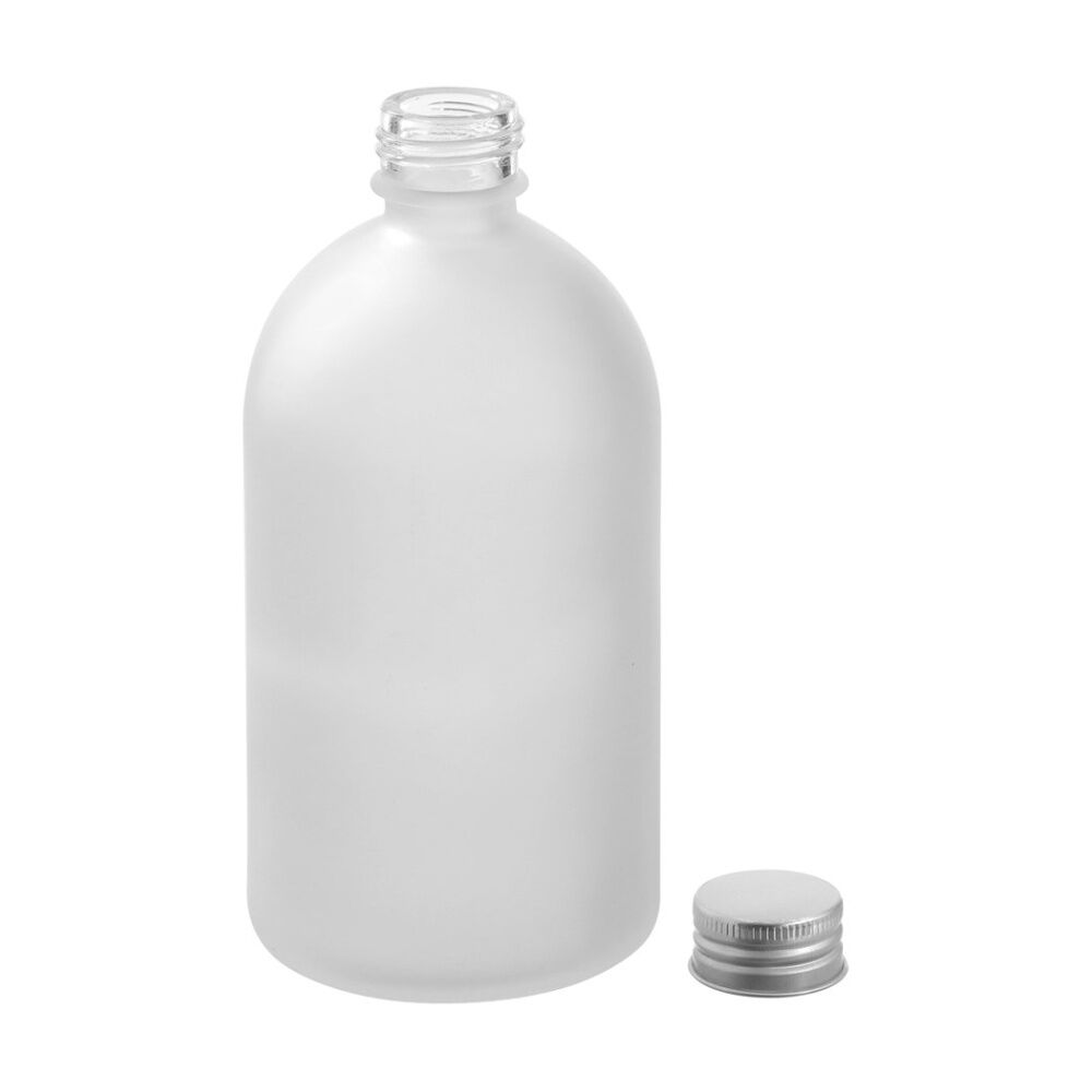 24PK Lemon And Lime Verre Frost Glass Reusable Food Container Lid Silver 500ml