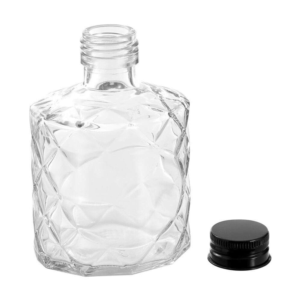 12PK Lemon And Lime Verre Quilt Glass Reusable Food Container Lid Black 200ml