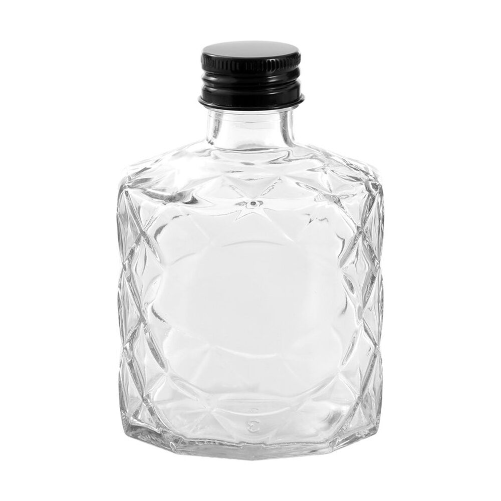 12PK Lemon And Lime Verre Quilt Glass Reusable Food Container Lid Black 200ml