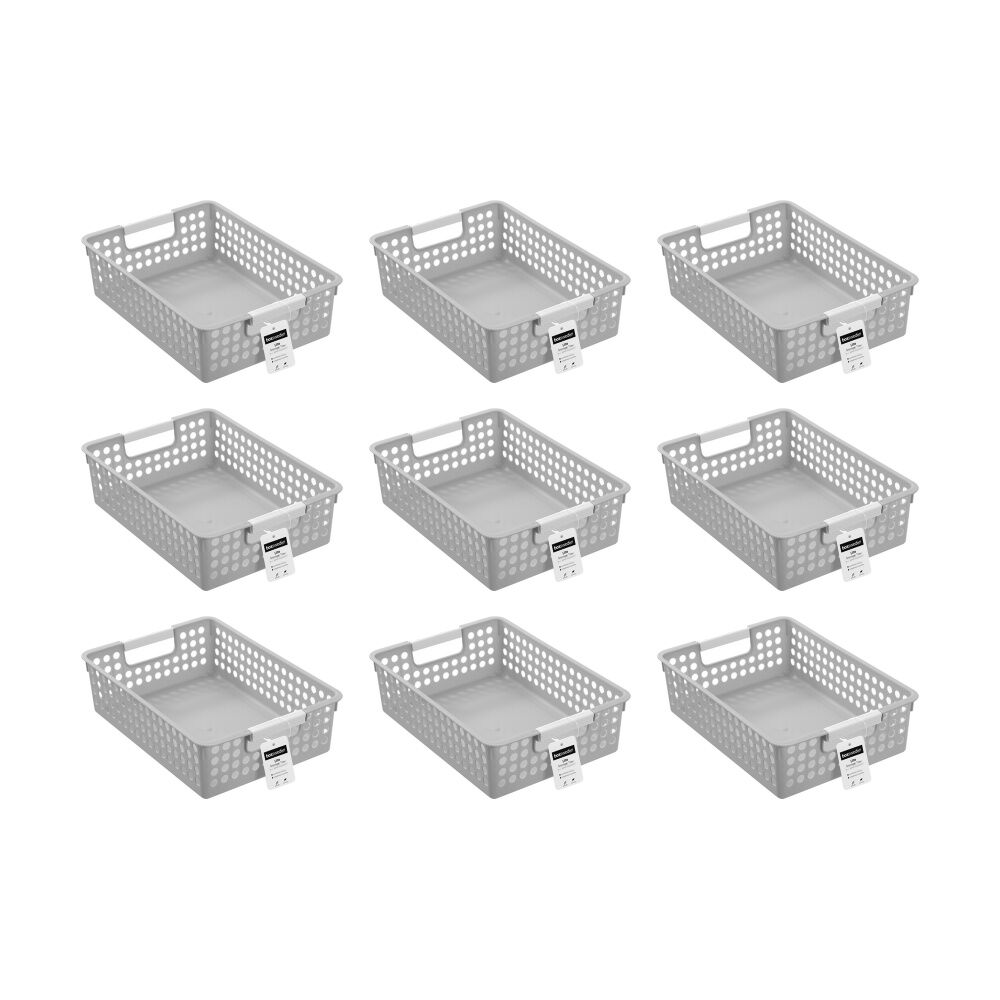 9PK Boxsweden Lite Tray Home Organiser Storage Container 3L 30x21.5x8.5cm