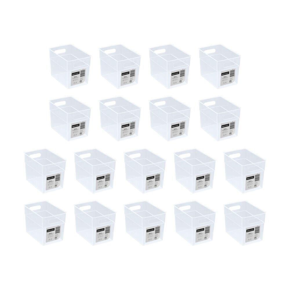 18PK Boxsweden Nova Home/Office Plastic Storage Container 2.3L 18x12.5x14CM