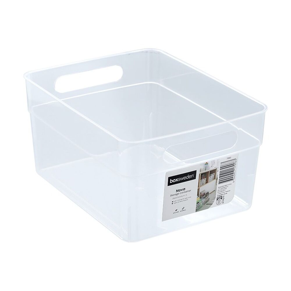 24PK Boxsweden Nova Home/Office Plastic Storage Container 7L 28x22.5x14.5cm