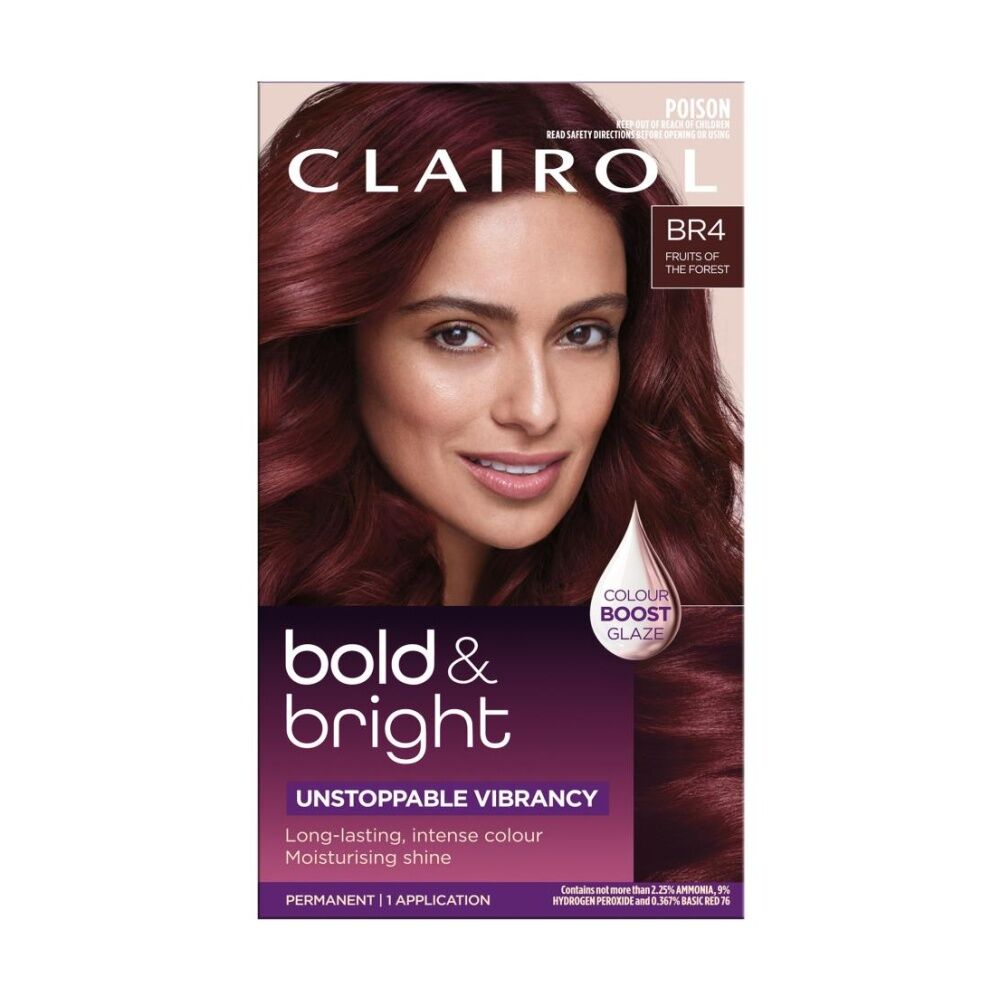 3PK Clairol Permanent Hair Colour 1 Application Bold Bright BR4 Fruits Forest