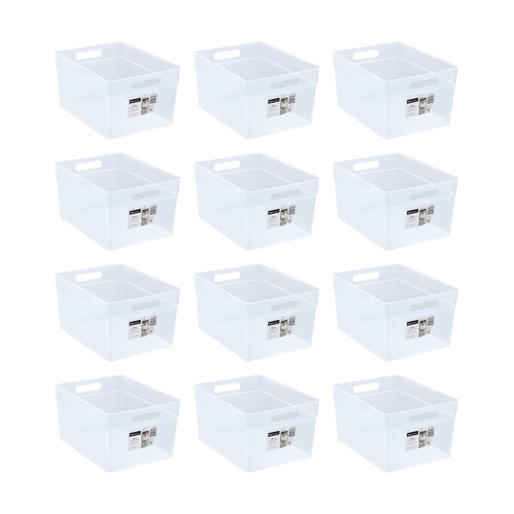 12PK Boxsweden Nova Home/Office Plastic Storage Container 17.3L 37.5x29.5x20cm