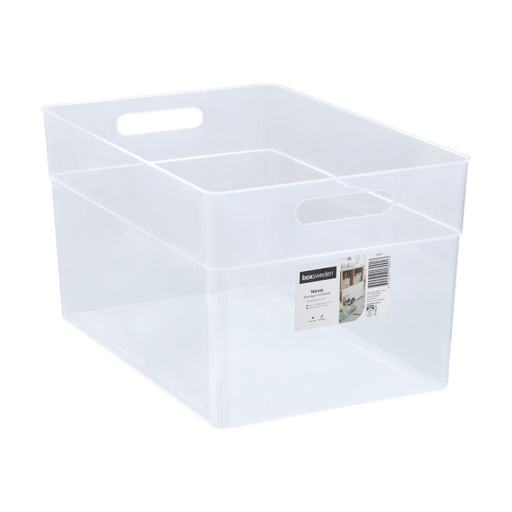 6PK Boxsweden Nova Home/Office Plastic Storage Container 27L 45x30.5x25cm