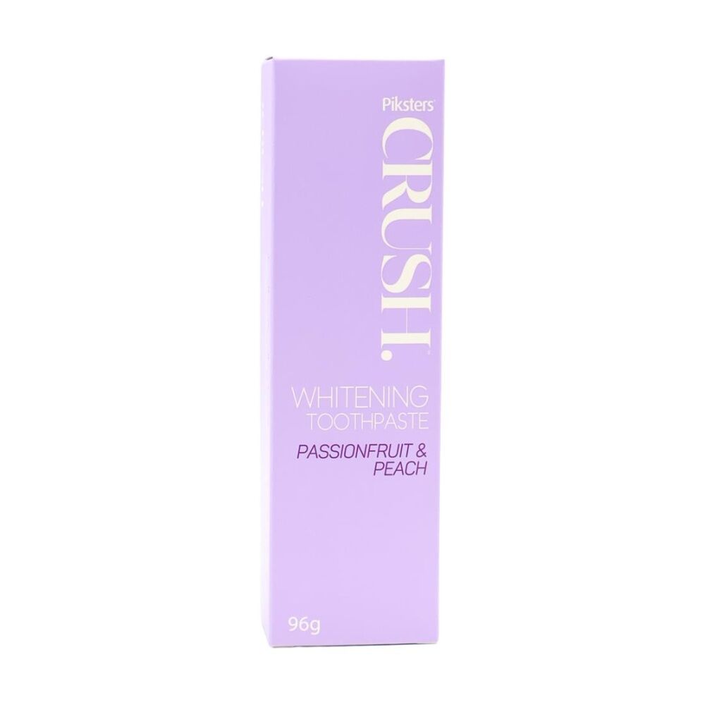 8PK Piksters Toothpaste Whitening Crush Passionfruit And Peach Flavour 96g