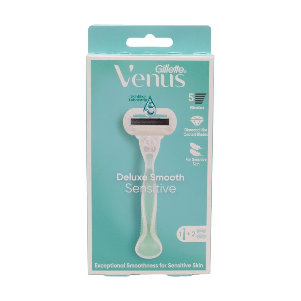4PK Gillette Razor Venus Plus 1 Handle & 2 Cartridges Deluxe Smooth Sensitive