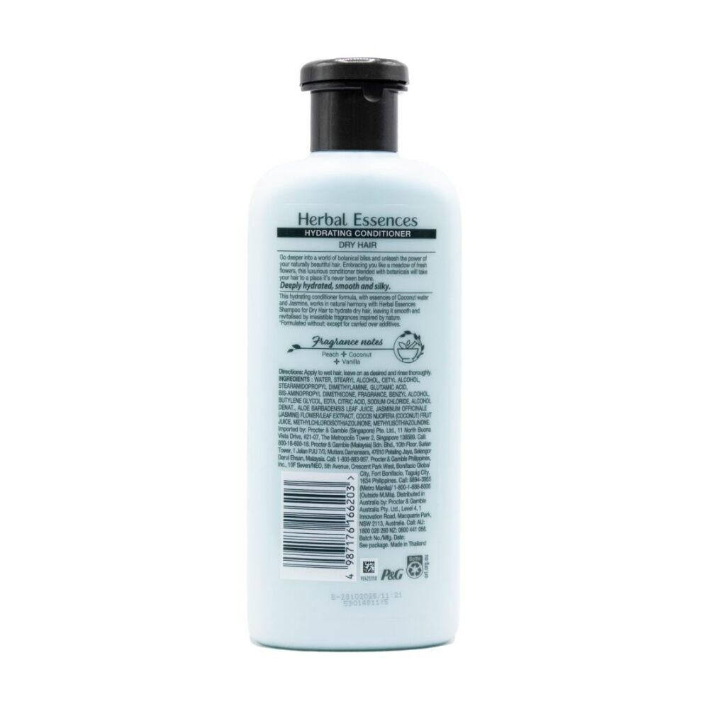 12PK Herbal Essences Classic Coconut Water Jasmine Hydrating Conditioner 400ml