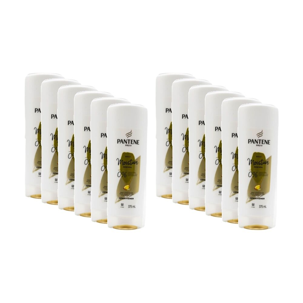 12PK Pantene Pro V Daily Moisture Renewal Deep Hydration Hair Conditioner 375ml