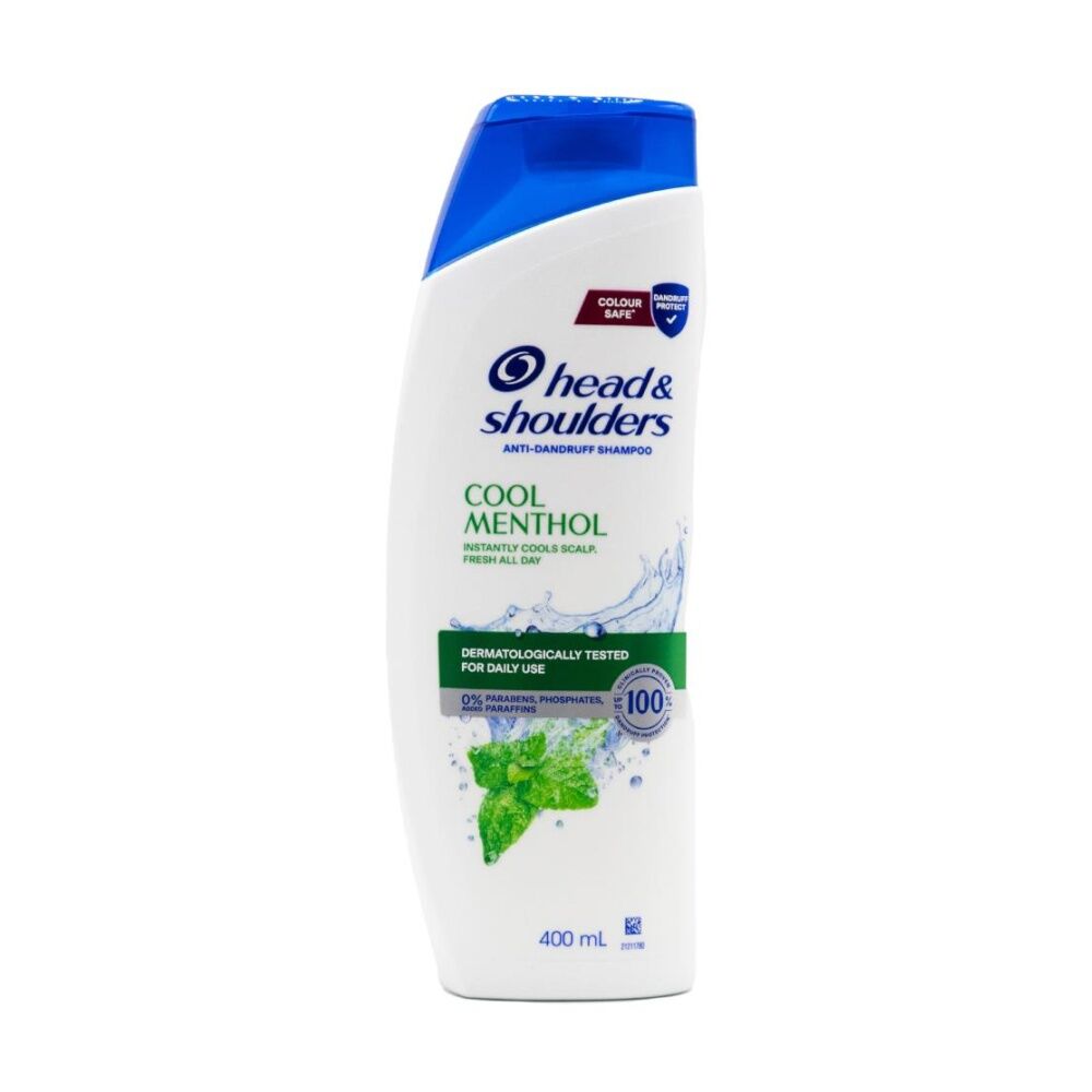 6PK Head & Shoulders Anti Dandruff Cool Menthol Shampoo 400ml