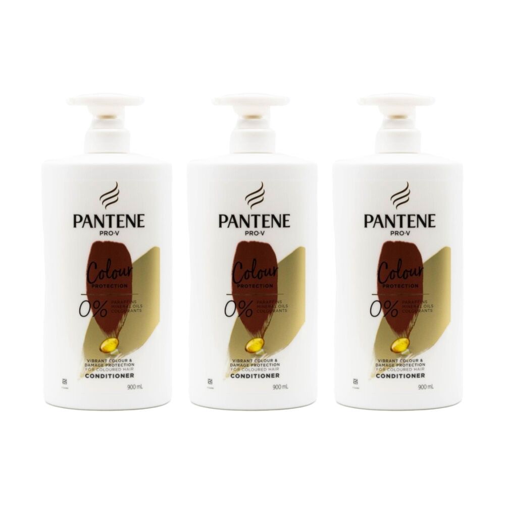 3PK Pantene Pro V Colour Protection Conditioner For Coloured Hair 900ml