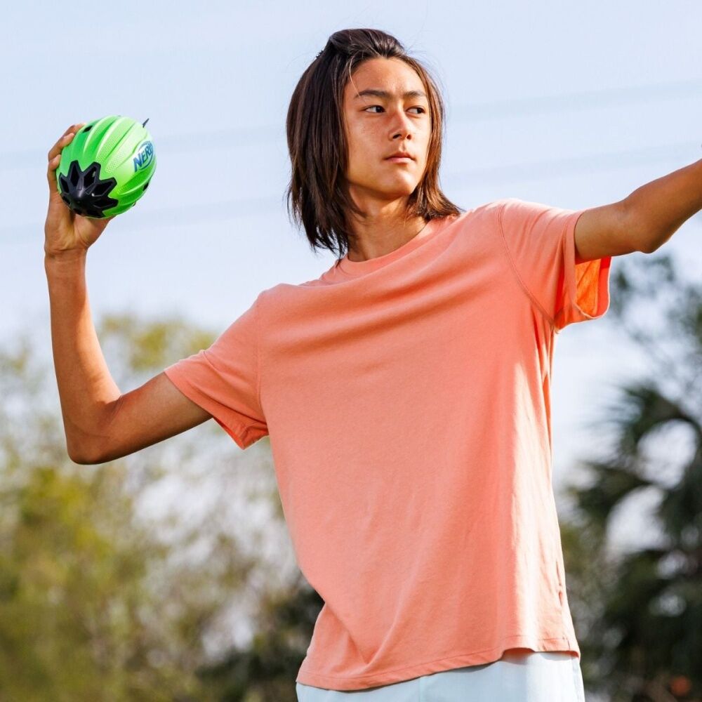 Nerf Vortex Soft Foam Aerodynamic Long Distance Rocket Football Green