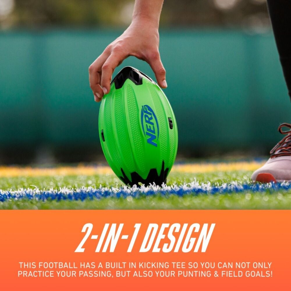 Nerf Vortex Soft Foam Aerodynamic Long Distance Rocket Football Green