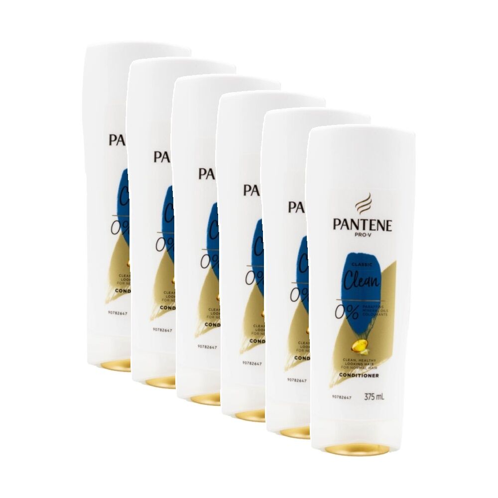 6PK Pantene Pro V Classic Clean Conditioner For Normal/Oily Hair 375ml