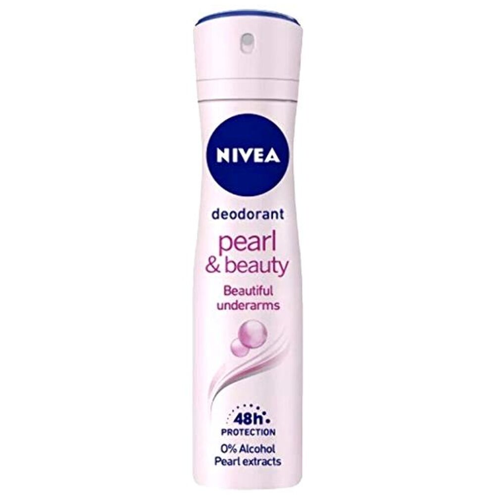 12PK Nivea Women's Deodorant Aerosol 48hr Protection 250mL Pearl & Beauty