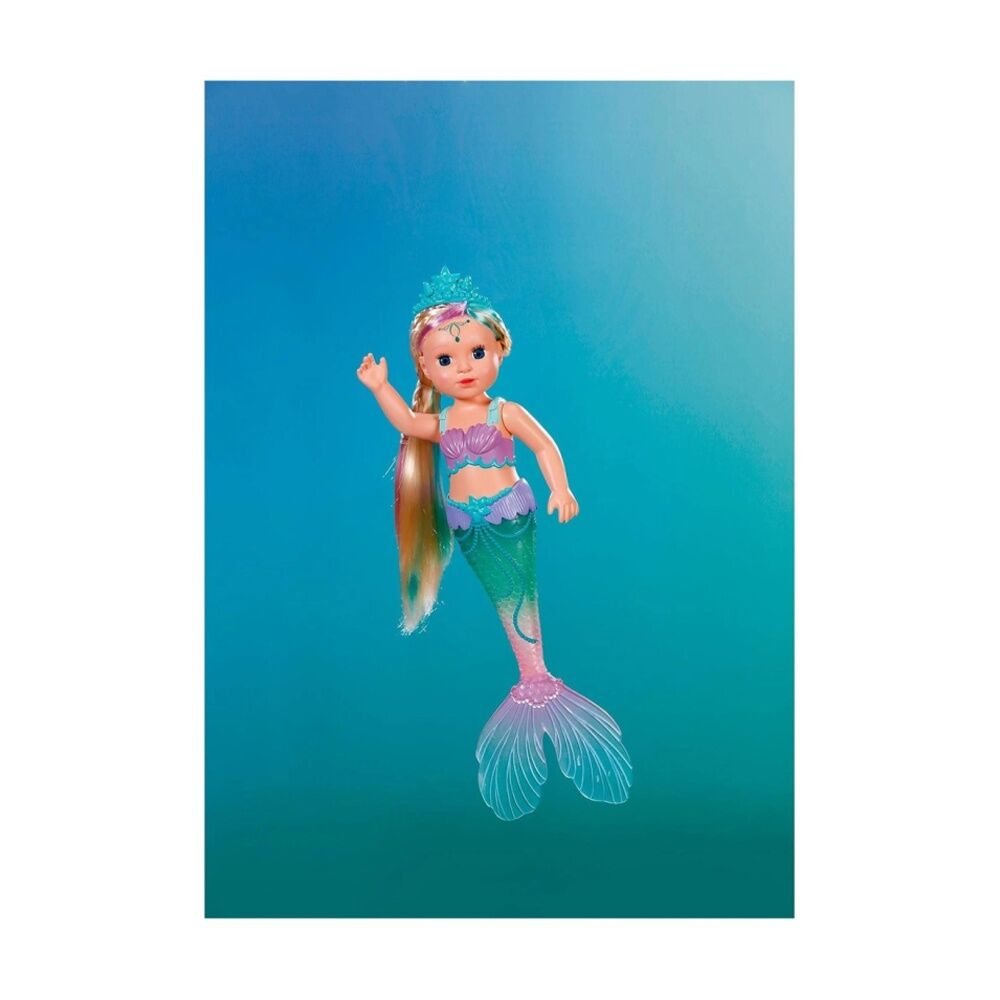 Baby Born Mermaid Kids Colour-Changing Waterproof Light-Up Tail & Tiara Toy 3y+