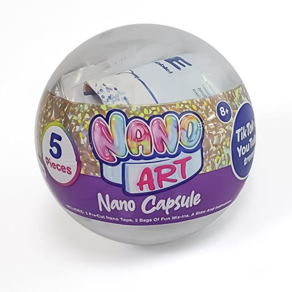 12PK Born To Play Nano Art Capsule Craft Kit Assorted Kids 8y+