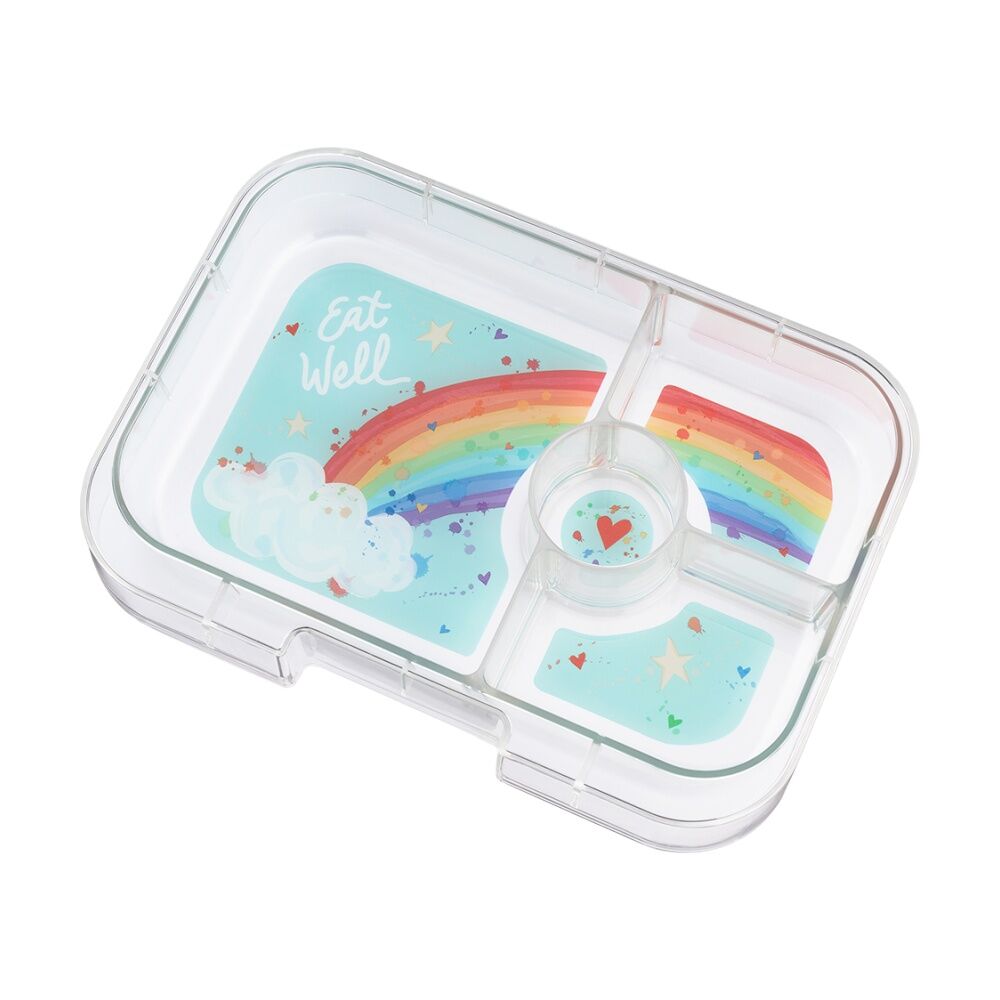 Yumbox Kids Panino 4 Compartment Lunch Box Rainbow Power Pink