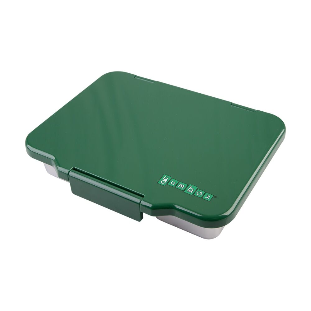 Yumbox Kids Pret Stainless Steel 4 Compartment Bento Box Dublin Green