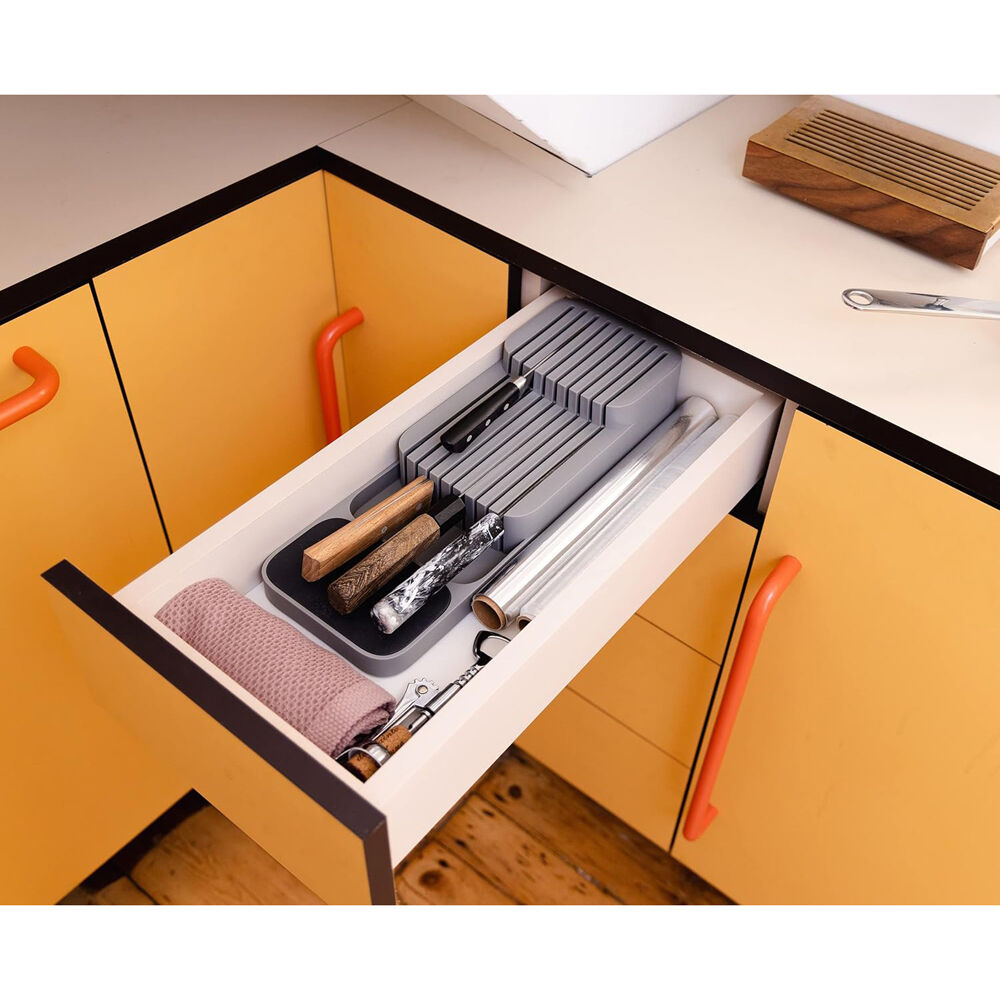 2PK Joseph Joseph DrawerStore Compact 2-Tier Knife Organiser Up To 9 Knives