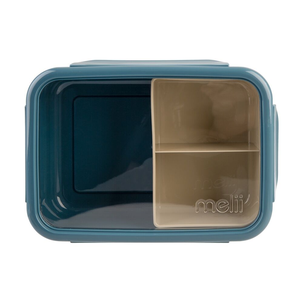 2PK Melii 3 Compartment Bento Lunch Box W/ Removable Insert Blue Mint 1.25L