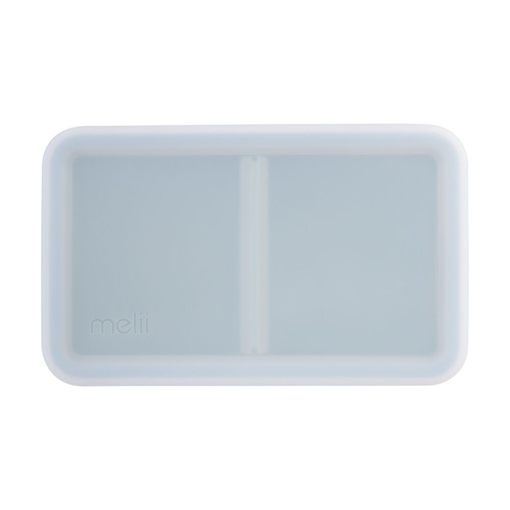 2PK Melii Silicone Bento Removable Compartments With Dividers Blue/Mint 700ml