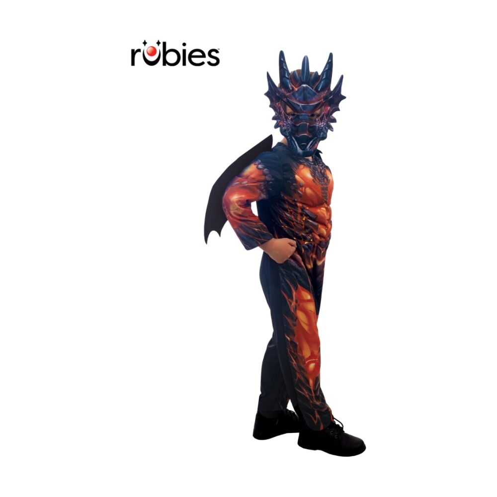 Rubies Orange Dragon Costume Child Kids Male Dress Up Outfit