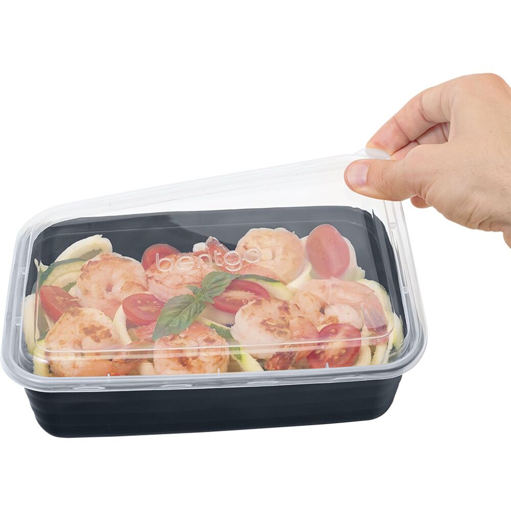 10pc Bentgo Prep 1 Compartment 4 Cup Capacity Container Pack Navy Blue