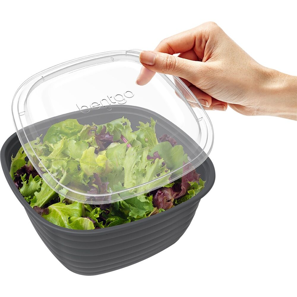 2x 10pc Bentgo Prep 1 Compartment 6.75 Cup Capacity Bowl Pack Graphite