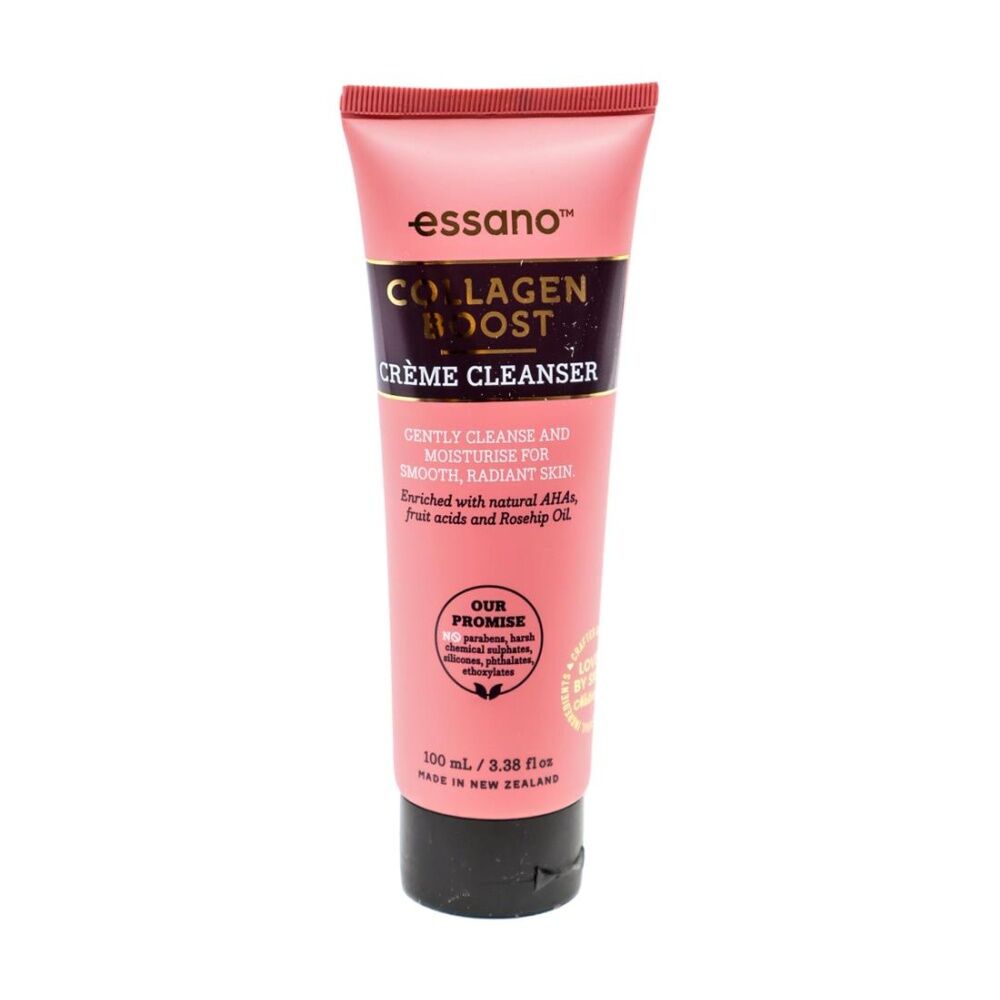 6PK Essano Collagen Boost Creme Cleanser W/ Rosehip Oil Natural & AHAs 100ml