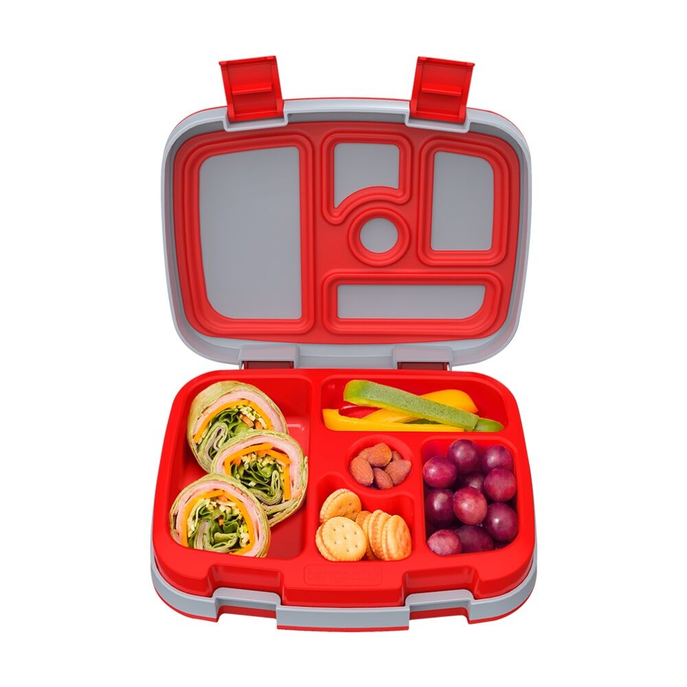 Bentgo Kids Prints Leakproof 5 Compartments Lunch Box Trucks 3y+