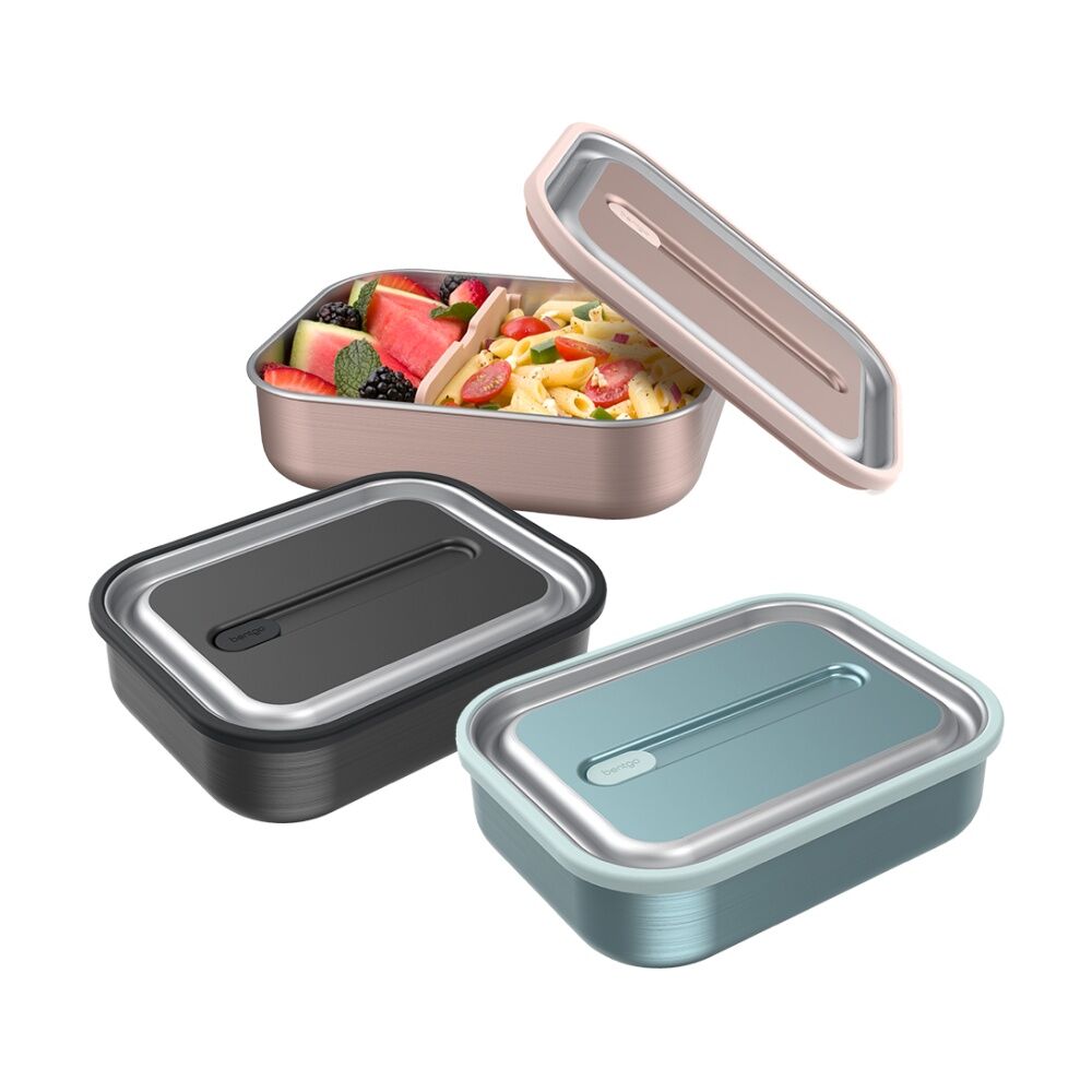 Bentgo Microsteel Lunch Box 5 Cup Airtight Leakproof Container Aqua 1200ml