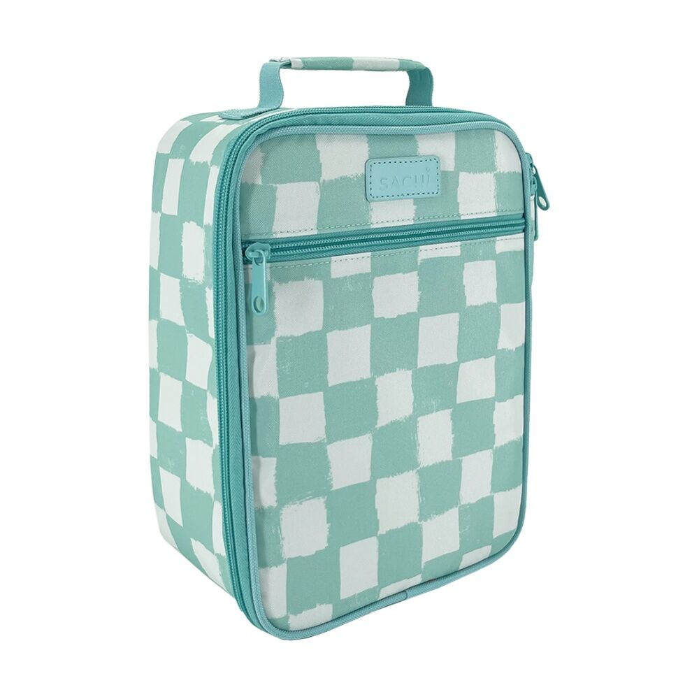 2PK Sachi Junior Insulated School Food Lunch Bag Check It Out 21x11x28cm