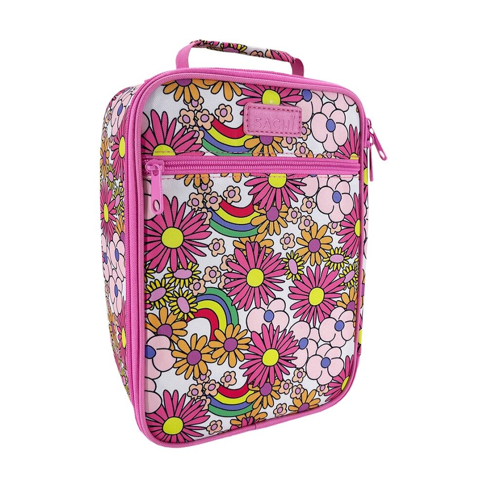 2PK Sachi Junior Insulated School Food Lunch Bag Flower Power 21x11x28cm