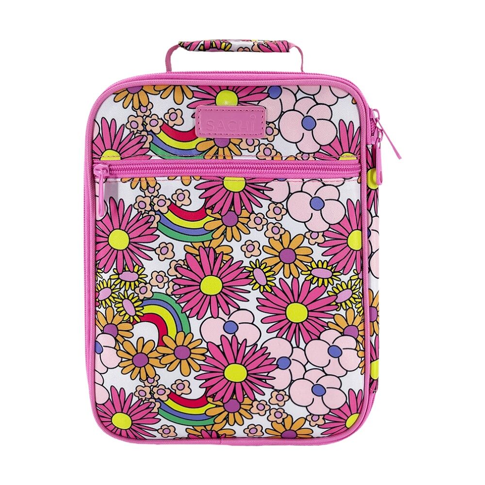 2PK Sachi Junior Insulated School Food Lunch Bag Flower Power 21x11x28cm