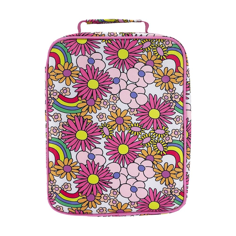 2PK Sachi Junior Insulated School Food Lunch Bag Flower Power 21x11x28cm
