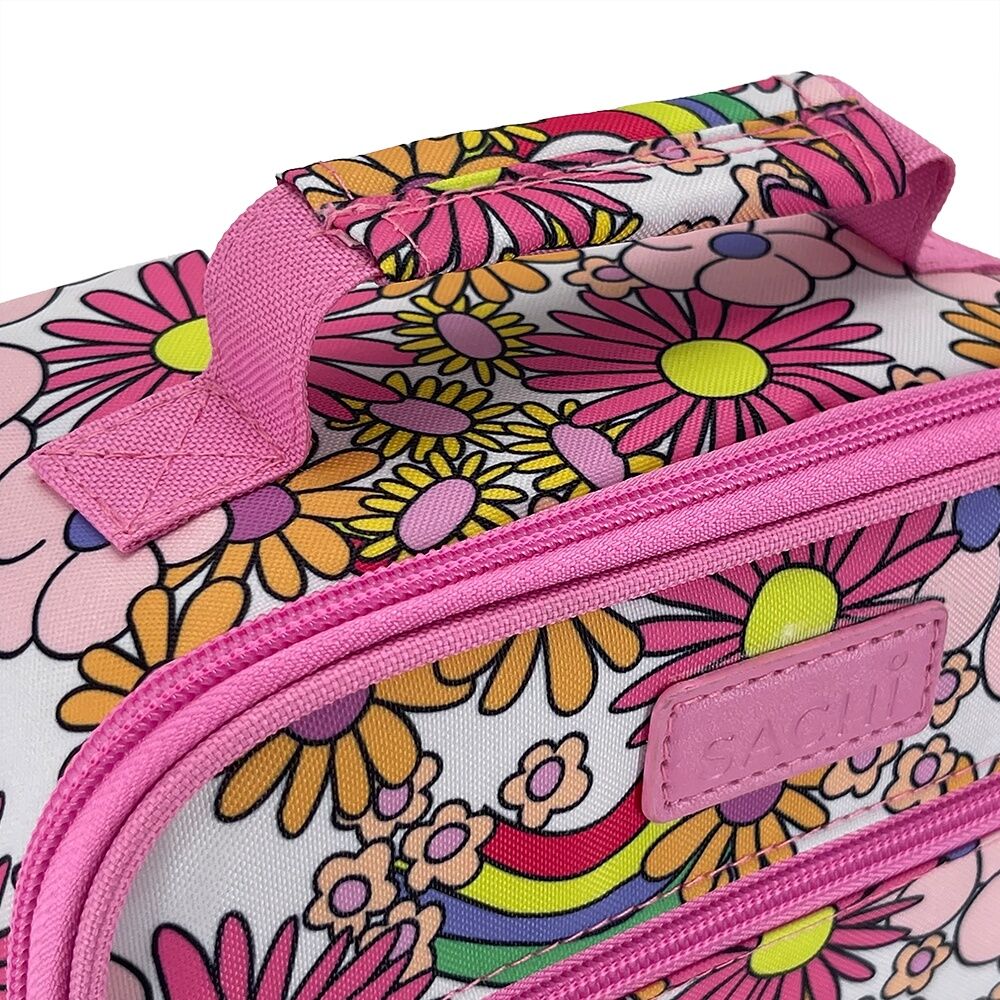 2PK Sachi Junior Insulated School Food Lunch Bag Flower Power 21x11x28cm