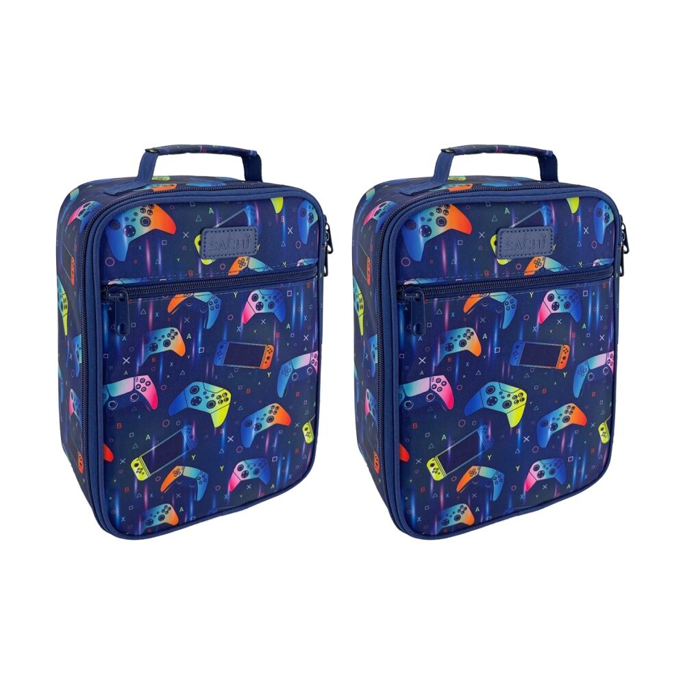 2PK Sachi Junior Insulated School Food Lunch Bag Gamer 21x11x28cm
