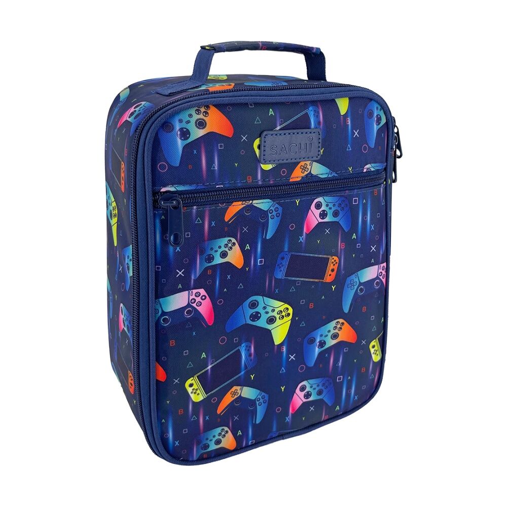 2PK Sachi Junior Insulated School Food Lunch Bag Gamer 21x11x28cm