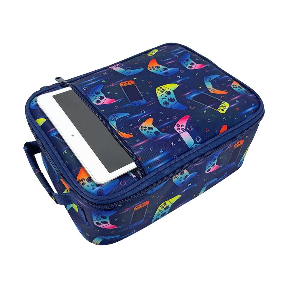 2PK Sachi Junior Insulated School Food Lunch Bag Gamer 21x11x28cm