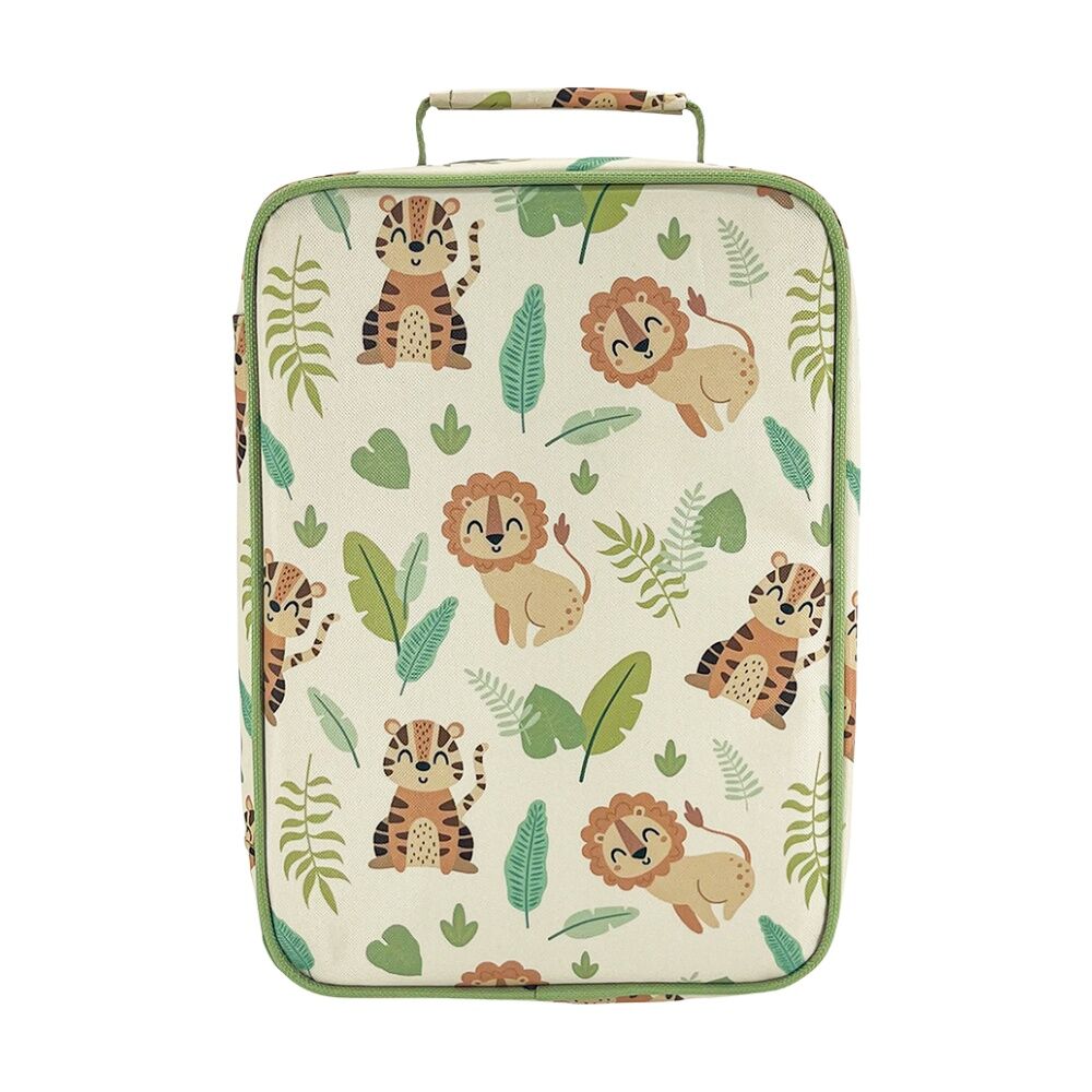 Sachi Junior Insulated School Food Lunch Bag Jungle Buddies 21x11x28cm