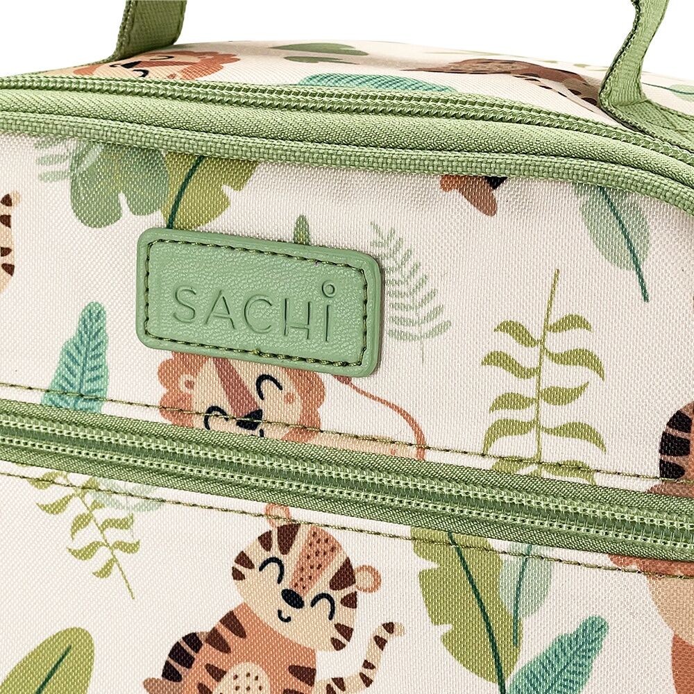 Sachi Junior Insulated School Food Lunch Bag Jungle Buddies 21x11x28cm