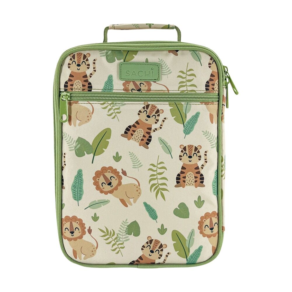 Sachi Junior Insulated School Food Lunch Bag Jungle Buddies 21x11x28cm
