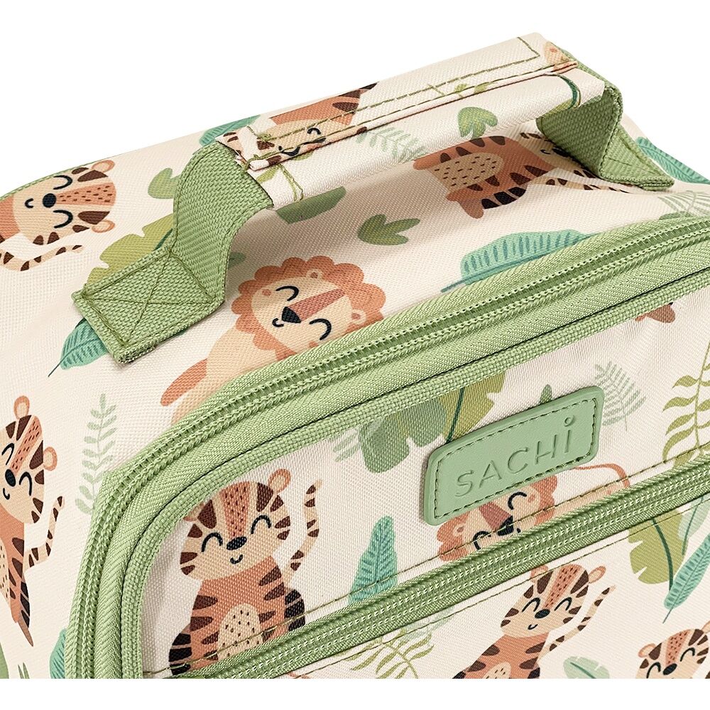 Sachi Junior Insulated School Food Lunch Bag Jungle Buddies 21x11x28cm