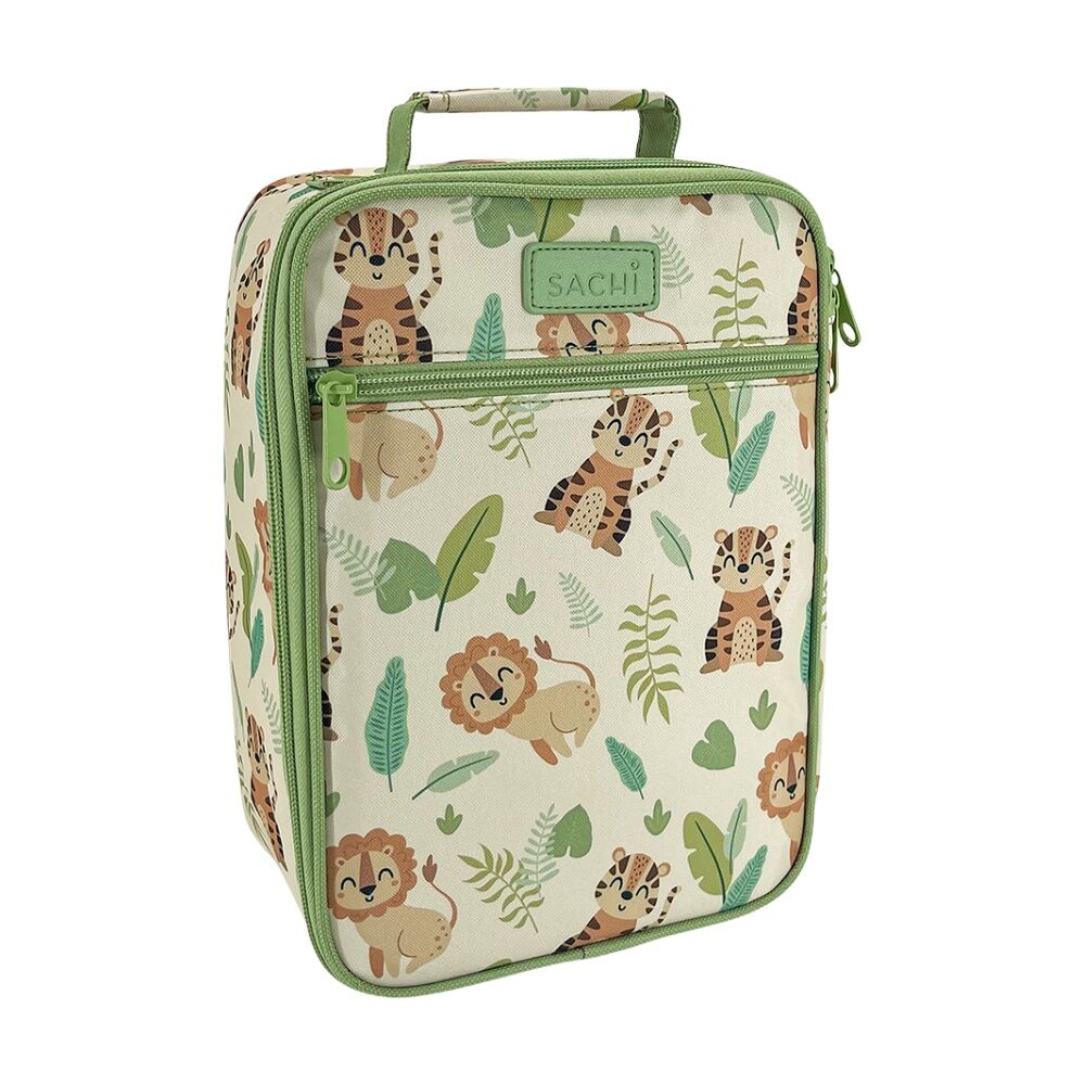 Sachi Junior Insulated School Food Lunch Bag Jungle Buddies 21x11x28cm