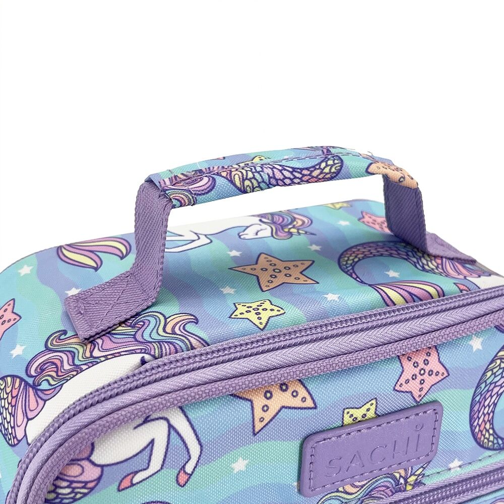 Sachi Junior Insulated School Food Lunch Bag Mermaid Unicorn 21x11x28cm