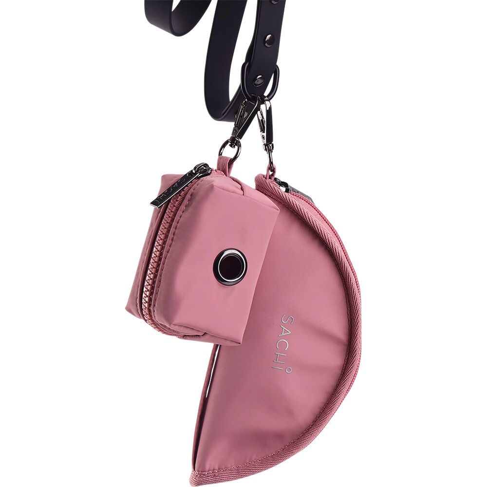2PK Sachi PupPack Portable Waste Bag Holder Zip Closure Accessory Blush