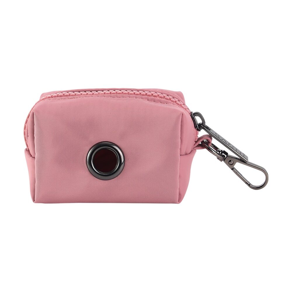 2PK Sachi PupPack Portable Waste Bag Holder Zip Closure Accessory Blush